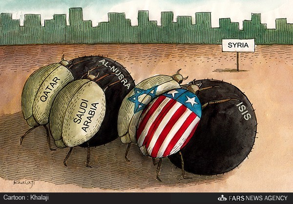 کاریکاتور: بانیان تروریسم در منطقه