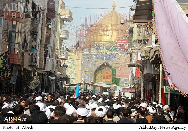 گزارش تصویری/ زائران اربعین حسینی در حوالی حرم امیرالمومنین(ع)