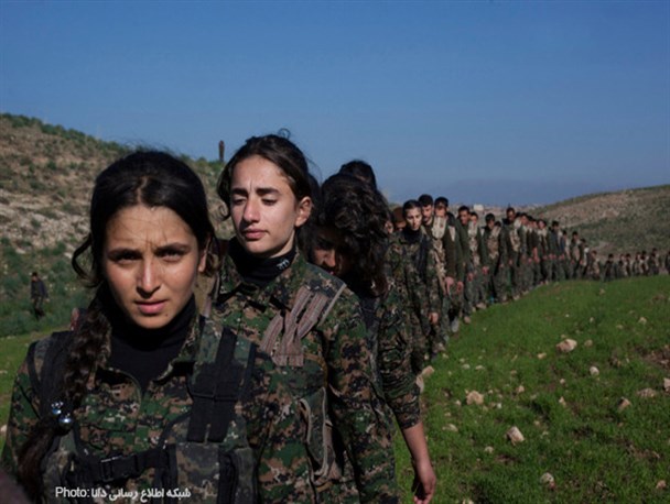 گزارش تصویری/ پادگان زنان کرد در سوریه