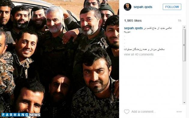 جدیترین عکس حاج قاسم سلیمانی در سوریه