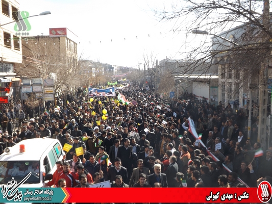 راهپیمایی ۲۲ بهمن با حضور پر شور مردم هشترود برگزار شد +گزارش تصویری