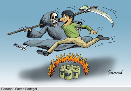 کاریکاتور چهارشنبه سوزی !