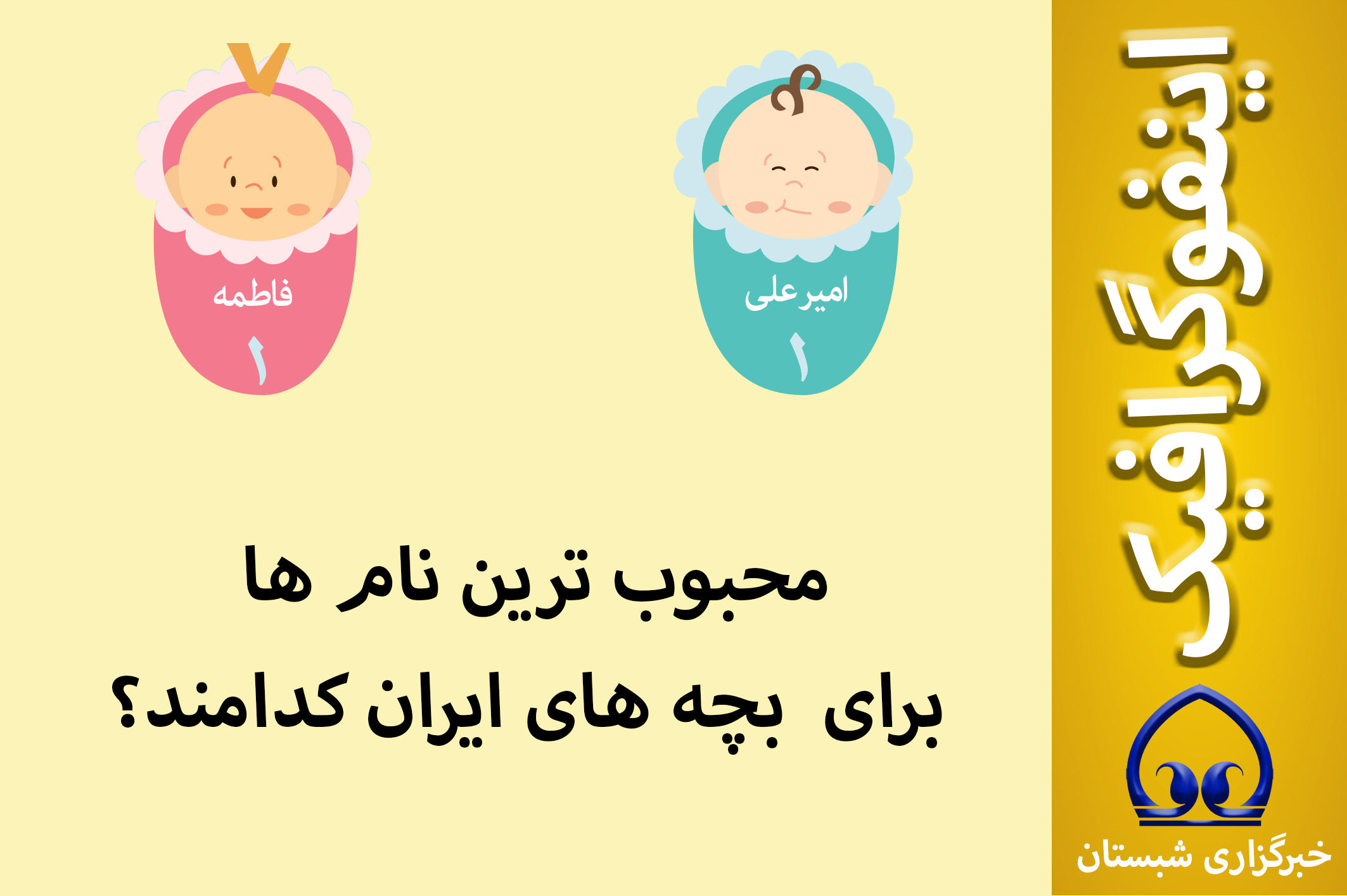 گرافیک /محبوبترین  نام ها برای بچه های ایران کدامند ؟
