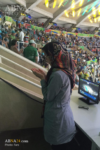 حرکت ارزشمند خبرنگار ایرانی در المپیک + عکس