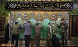 حضور پررنگ مدافعان افغانستانی در حرم حضرت رقیه/ «فاطمیون» با لباس نظامی آمدند