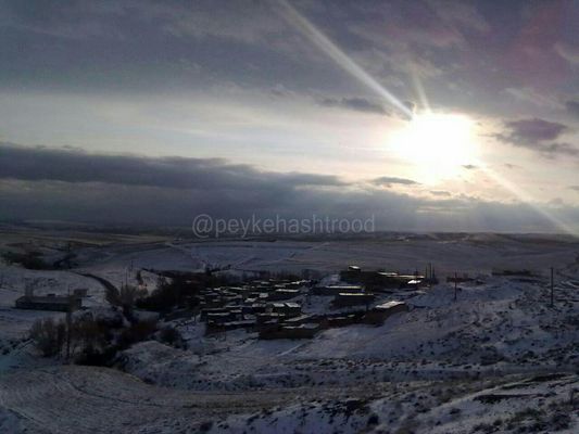 عکس خبری: نمائی زیبا از روستای چرلو هشترود