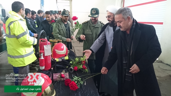 یادبود شهدای آتش نشان حادثه پلاسکو تهران در هشترود برگزار شد