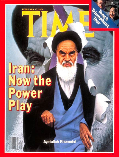 تصویر امام خمینی(ره) به عنوان مرد سال جهان در ۱۹۷۹ +عکس