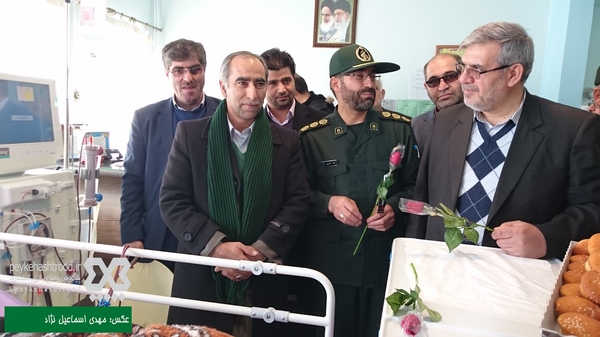 مسئولان هشترود به عیادت بیماران بیمارستان امام حسین (ع) رفتند +گزارش تصویری