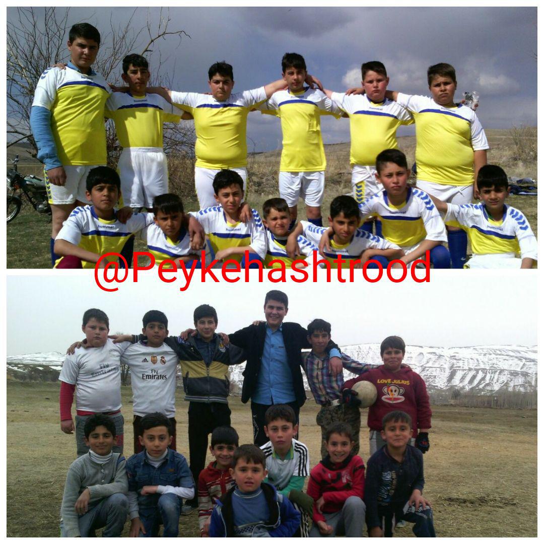 عکس خبری/ کمک خیّر هشترودی مقیم خارج از کشور به کودکان ورزشکار روستای خراسانک