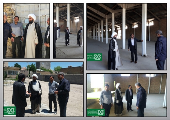 بازدید امام جمعه هشترود از روند آماده سازی مصلّی برای مراسم های روز قدس و نماز عید فطر
