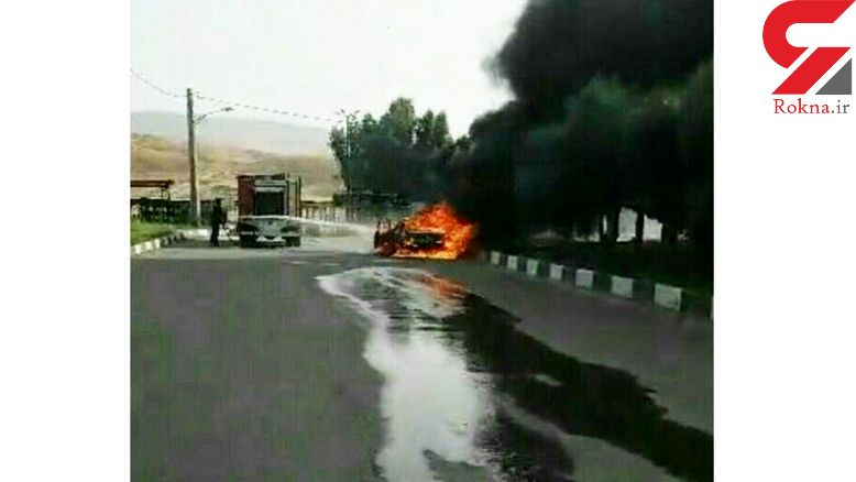 آتش گرفتن سمند بخاطر گرمای هوا آتش گرفتن سمند بخاطر گرمای هوا