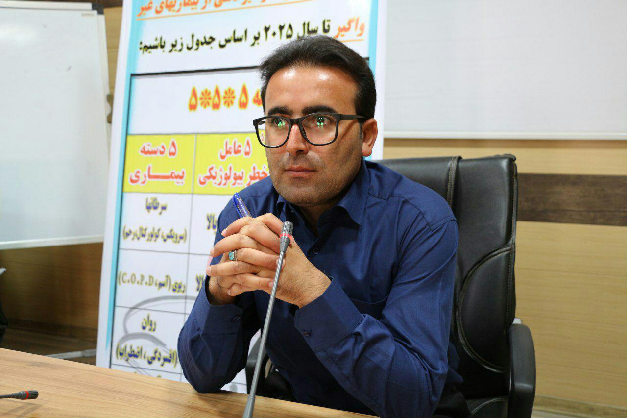 اجرای کمپین مدیریت استرس و خشم در طول آبان ماه/ شناسائی ۱۸۸۴ نفر دارای بیماریهای مختلف روانی/ خطر سنجی بیماریهای غیر واگیر در افراد بالای ۳۰ سال بصورت رایگان
