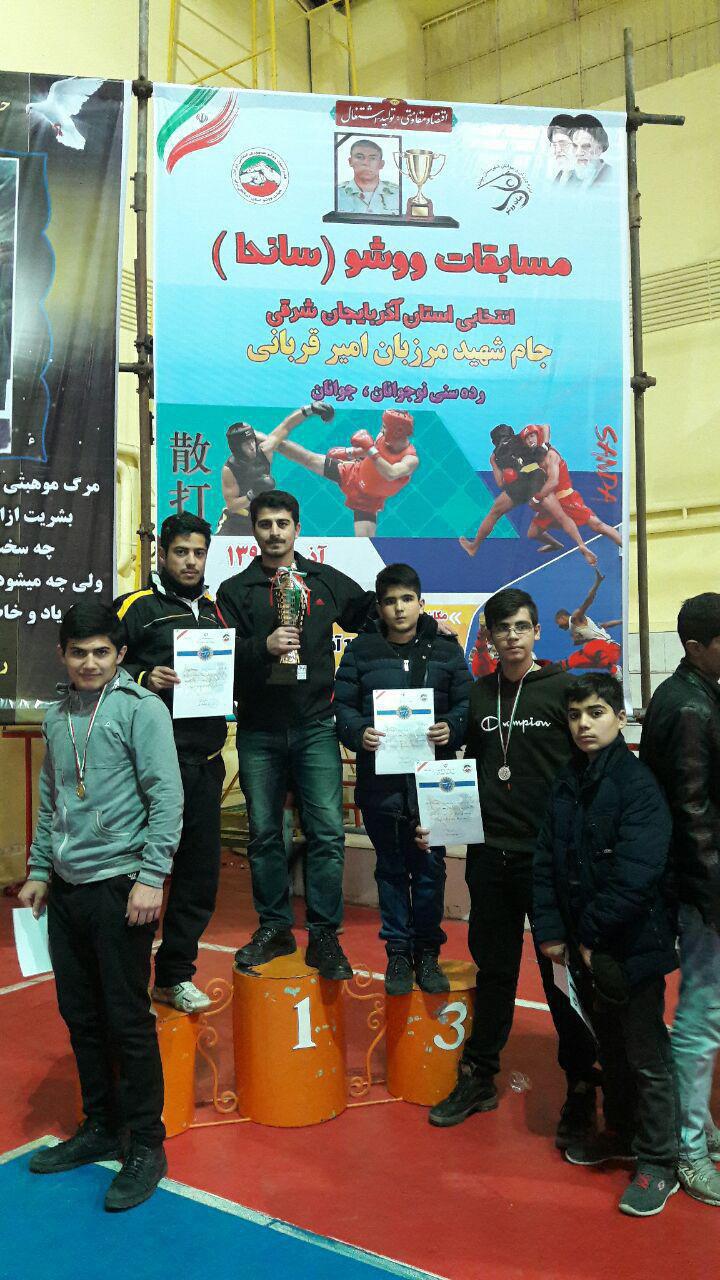 درخشش ووشوکاران هشترود در مسابقات استانی جام شهید مرزبان امیر قربانی +عکس