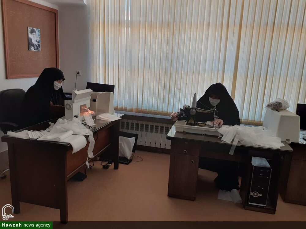 بانوان طلبه هشترودی گام در میدان جهاد خدمت گذاشته اند
