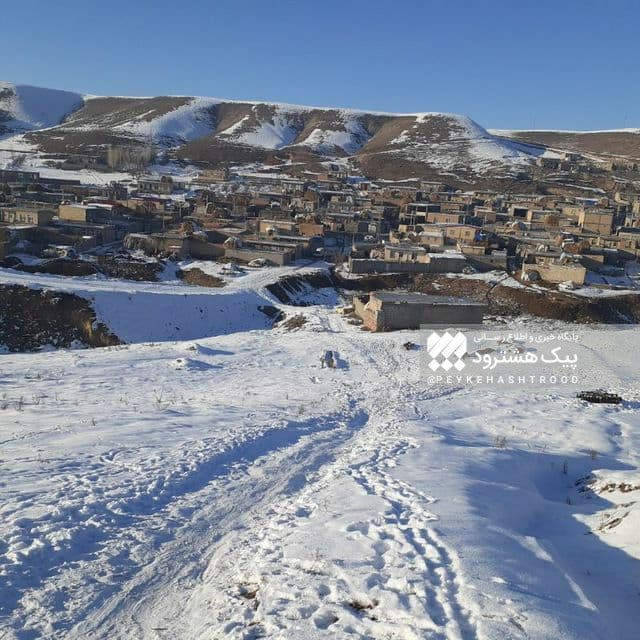 شهروند خبرنگار/ نمایی از روستای ساری قیه در فصل زمستان