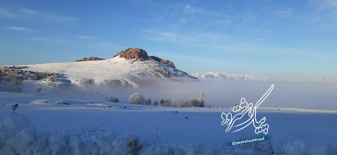 شهروند خبرنگار/ نمایی از طبیعت برفی روستای عمودیزج