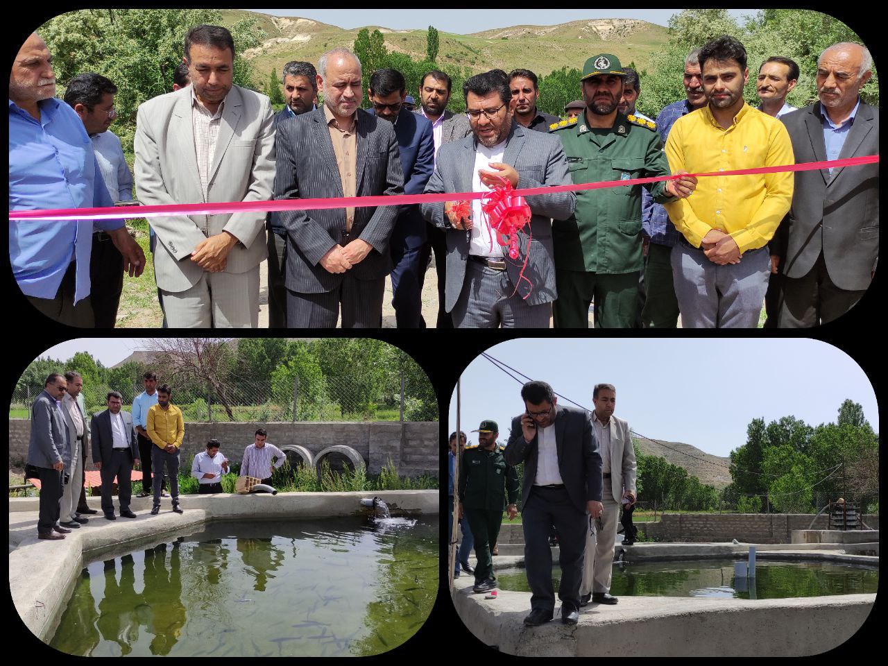 گزارش تصویری/ افتتاح طرح های واحد تولیدی لبنیات و پرورش ماهی در هشترود