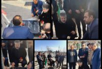 گزارش تصویری/ آغاز اولین روز کاری فرماندار جدید شهرستان هشترود با حضور در مزار شهدا