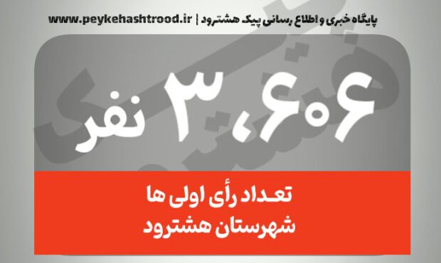 اینفوگرافیک | تعداد رأی اولی های شهرستان هشترود