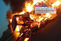 حادثه تلخ در حوالی بارگاه جاده قره آغاج میانه +عکس